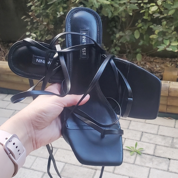 Nine West | Shoes | Pina Ankle Wrap Heeled Sandals | Poshmark